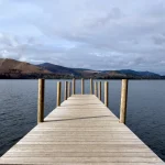 A jetty at Derwentwater, Lake District, Cumbria