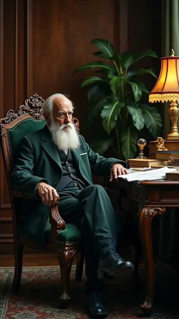 AI-generated illustration of a man resembling Sigmund Freud.